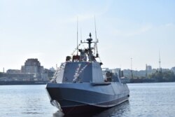 Десантно-штурмовий катер «Кентавр» на Київському морі, осінь 2018 року. Фото Міністерства оборони України