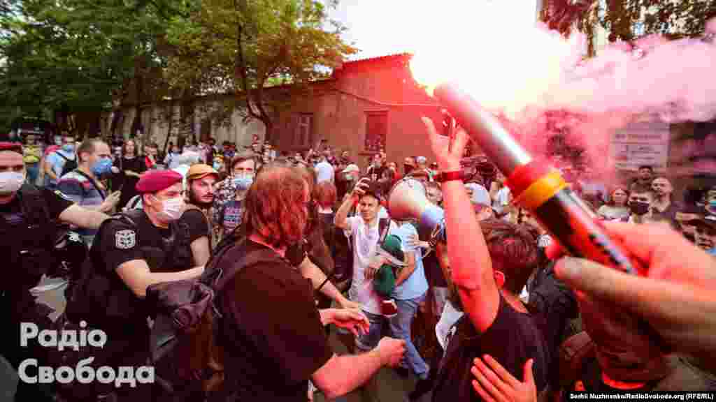 Віталій Виговський &ndash; з мегафоном