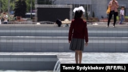 Мектеп окуучусу, Бишкек.