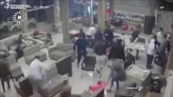 Security Camera Shows Panic As Iran-Iraq Quake Hits