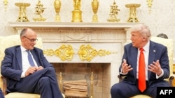 Президент США Дональд Трамп и канцлер ФРГ Фридрих Мерц в Белом доме. 5 июня, 2025