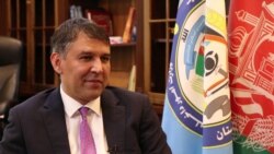 آرشیف، مسعود اندرابی، سرپرست وزارت داخله حین مصاحبه اختصاصی با رادیو آزادی.