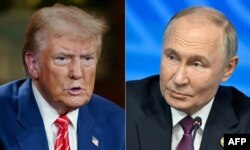 Президент США Дональд Трамп і очільник Росії Володимир Путін (комбіноване фото)