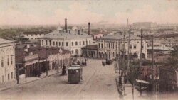 Perspectivă asupra portului Galați, începutul secolului XX