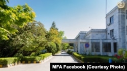 ساختمان وزارت خارجه افغانستان در کابل که در کنترول طالبان قرار دارد 