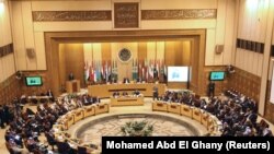 ارشیف، د عرب‌لیګ د ټرمپ د هغې پرېکړې په غبرګون د غونډې عکس دی، په کوم کې چې امریکا له تل‌ابیبه د امریکا سفارت بیت‌المقدس ته انتقال کړ. د ۲۰۱۸ کال د فبرورۍ ۰۱