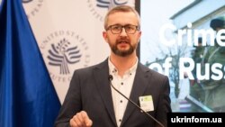 Заместитель председателя Меджлиса крымскотатарского народа Нариман Джелял во время конференции «Крым после пяти лет российской оккупации» в Институте мира США. Вашингтон, 19 марта 2019 года