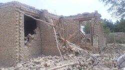 هغه استوګنیز کور چې بلخ ولسوالۍ کې د چاودنې له امله نړېدلی دی.