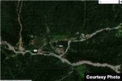 Шови до катастрофы — он всё ещё виден зелёным цветом в центре карты. 13 июля 2022 г. Источник: платформа Copernicus, спутниковый снимок Sentinel 2.