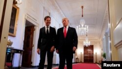 Марк Руте и Доналд Трамп (фотоархива).