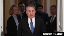 Бывший президент Казахстана Нурсултан Назарбаев во время визита в Москву. 10 марта 2020 года.
