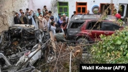 خانه‌ای که مورد حمله طیاره بی سرنشین امریکا در کابل قرار گرفته است