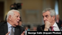 Teodor Meleșcanu și Călin Popescu Tăriceanu, pe vremea când erau parteneri politici