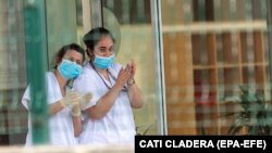 В больнице Пальма-де-Мальорка, Испания. 