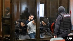 "Крокус Сити Холл" концерт залына шабуыл ісіндегі күдіктілер. Мәскеу, 4 тамыз 2025 жыл.