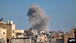 په غزه کې د اسراییلو بمباریو یو انځور