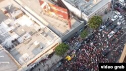 Ամերիկահայերի ցույցը CNN-ի գրասենյակի մոտ