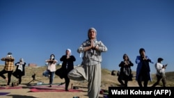 تصویر آرشیف: ورزش یوگا در افغانستان 
