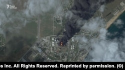 Наслідки удару по нафтобазі у окупованій Феодосії, 7 жовтня 2024 року