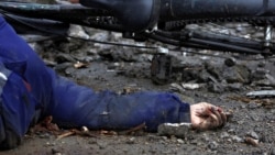 Cadavrul unei femei ucise de forțele ruse la Bucea - 2 aprilie 2022