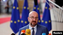 Претседателот на Европскиот совет, Шарл Мишел.