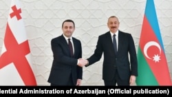 Վրաստանի վարչապետ Իրակլի Ղարիբաշվիլի և Ադրբեջանի նախագահ Իլհամ Ալիև, արխիվ