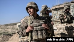 Արցախի Պաշտպանության բանակի զինծառայողները մարտերի ժամանակ, հոկտեմբեր, 2020թ.