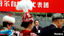 Партийный руководитель СУАР Чэнь Цюаньго. 19 октября 2017 года. 