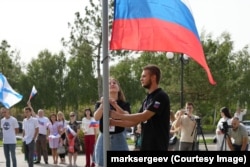 Подвір'я церкви Марка в Мелітополі під час окупації