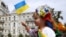 UKRAINE – Participants of vyshivanok embroidered shirts parade marking the 23rd anniversary of Ukraine's Independence. Kyiv, August 24, 2014