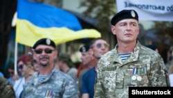 Під час Маршу ветеранів до Дня Незалежності України. Київ, 24 серпня 2019 року