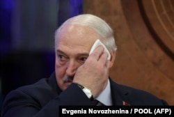 Аляксандар Лукашэнка падчас аднаго з апошніх візытаў у Маскву. 25 верасьня 2025 года