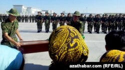 Церемония военной присяги в Туркменистане (архивное фото) 