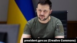 УКРАИНА - Претседателот на Украина, Володимир Зеленски. Киев, 27 мај 2022 година