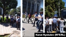 Митингден бир көрүнүш. 13-июль, 2020-жыл.