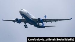 Самалёт «Белавія» Airbus A330-200 на рэйсе ў Стамбул, 11 кастрычніка 2025 году