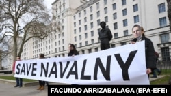 Протест против затворањето на рускиот опозициски лидер Алексеј Навални 