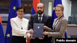 Belgium - A new Strategic Agenda for EU-Armenia Partnership is signed in Brussels, December 2, 2025.
