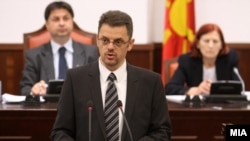 Архивска фотографија: Собраниска комисија за финансирање и буџет. Вицепремиерот и министер за финансии Зоран Ставрески. 02 мај 2012.