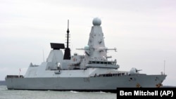 Nava britanică HMS Destroyer.