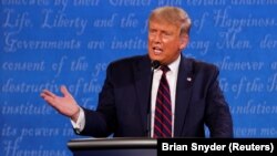 دونالد ترمپ رئیس جمهور و نامزد انتخابات ریاست جمهوری امریکا از حزب جمهوریخواه