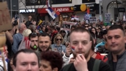 Tens Of Thousands Protest In Belgrade At Mass Anti-Government Rally