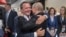 Fostul cancelar al Germaniei Gerhard Schröder și președintele rus Vladimir Putin, Moscova, 14 iunie 2018.