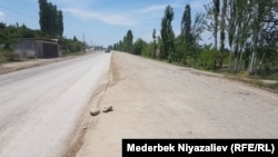 Построенная наполовину трасса Ош-Баткен-Исфана.