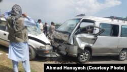 تصویر آرشیف: یکی از حوادث ترافیکی در شمال کابل 