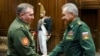 Сустрэча Віктара Хрэніна і Сяргея Шайгу ў Маскве 5 сакавіка 2021 году. Архіўнае фота