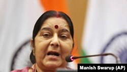 سوشما سواراج وزیر خارجه هند