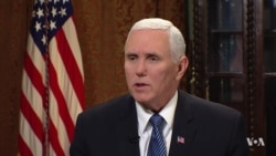 Pence Says Sanctions 'Emboldening' Iran Protests