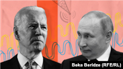 Американскиот претседател Џо Бајден и рускиот претседател Владимир Путин