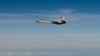 An image released by the Swedish Airforce shows a Russian MiG-31 fighter jet flying above the Baltic Sea after violating Estonian air space on September 19.